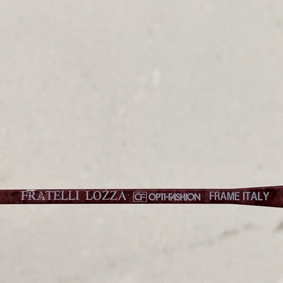 Fratelli Lozza Opti-Fashion Eyeglasses Frame Lonyl-Venus Iced Wine 57-18 140 - Picture 4 of 6